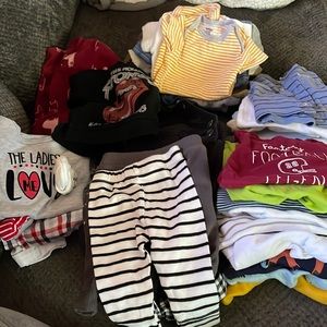 Lot of boys 0-3 months clothes